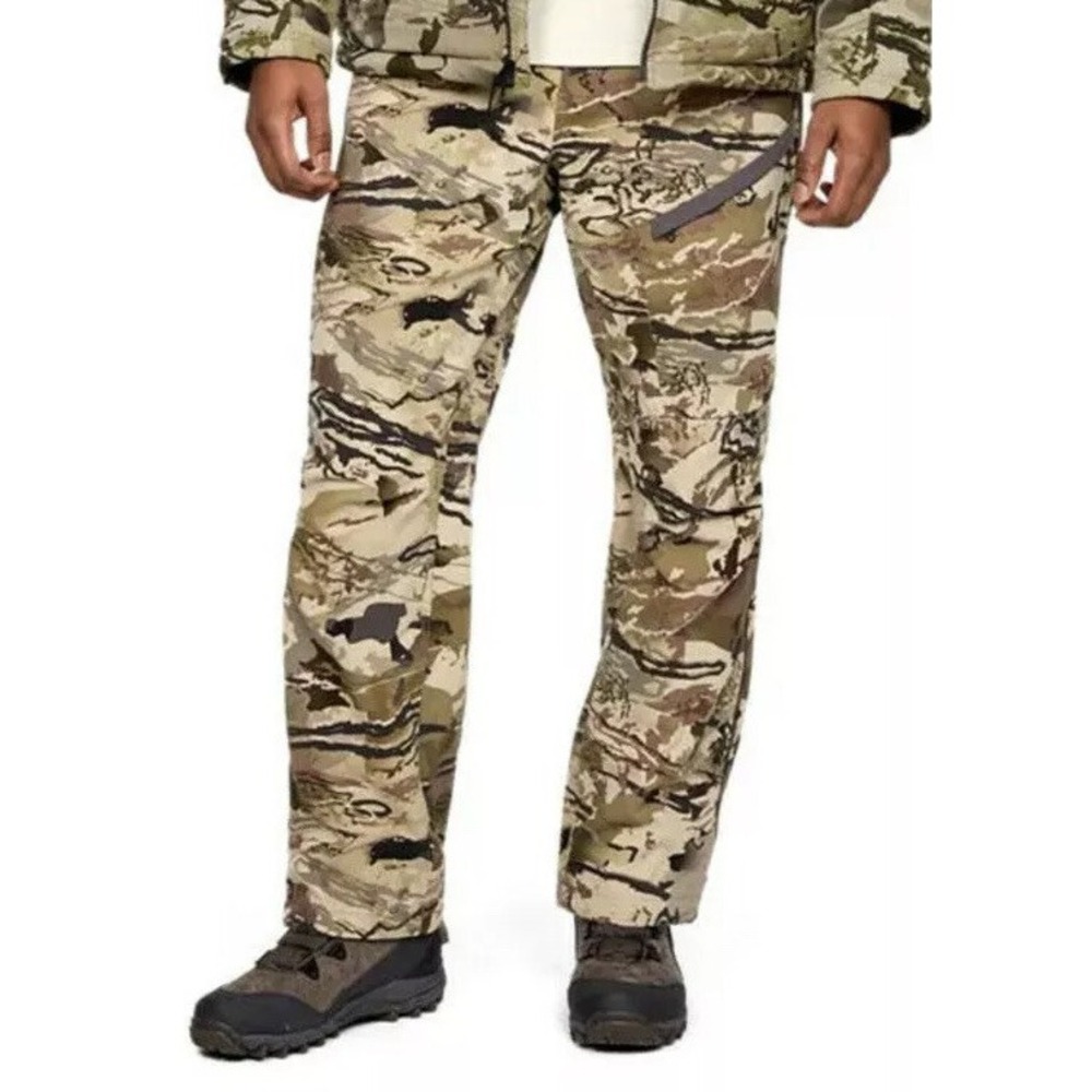 Under Armour Men's Sz‎ 42 Grit Mid Season Hunting Pants Barren Camo 1347443-999